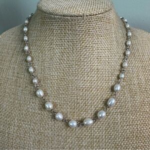 American Eagle Outfitters Genuine White Pearl Necklace